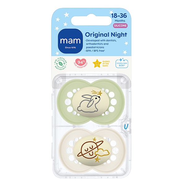 Mam Original Night 18-36m Soother 2pk