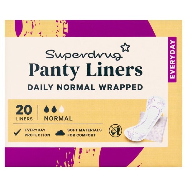 Superdrug Pantyliner Folded Wrapped x20