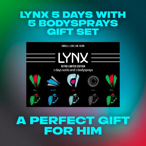 Lynx 5 Days With 5 Bodysprays Gift Set