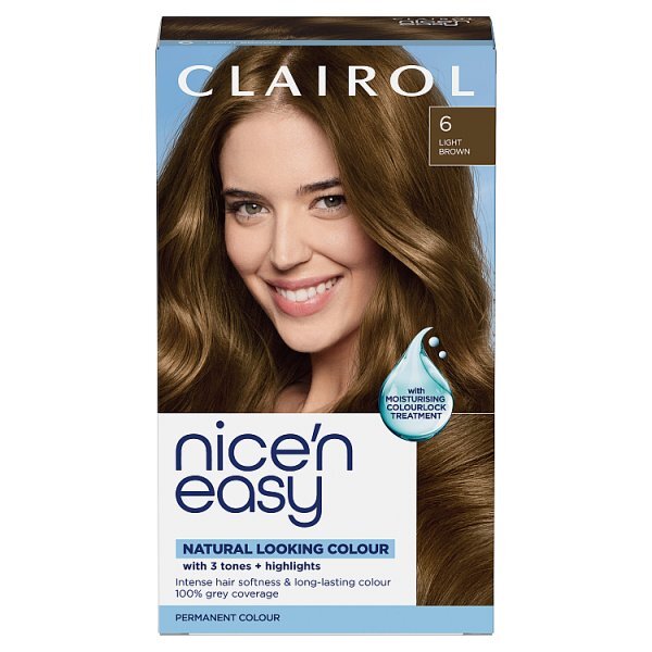 Clairol Nice'N Easy Crème Permanent Hair Dye 6 Light Brown