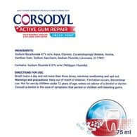 Corsodyl Active Gum Repair Toothpaste Fresh Mint 75Ml