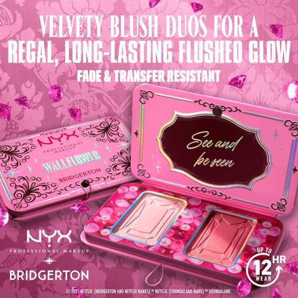 Nyx Professional Makeup X Bridgerton Wallflower Blush Duo