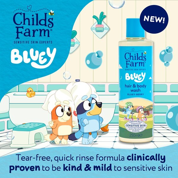 Childs Farm Hair & Body Wash Bluey-berry 250ml