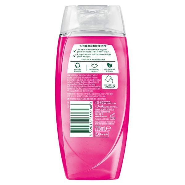 Radox Mineral Therapy's Feel Radiant Shower Gel 225 ml