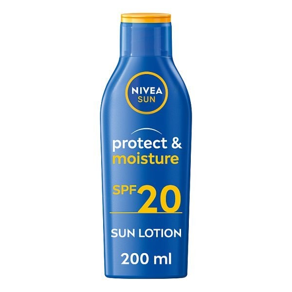 NIVEA SUN Suncream Lotion SPF 20, Protect & Moisture 200ml