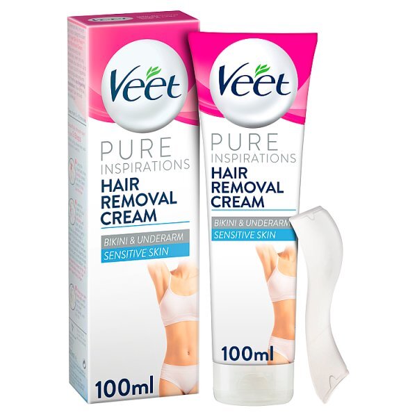 Veet Pure Hair Removal Cream Bikini Underarm Sensitive 100ml