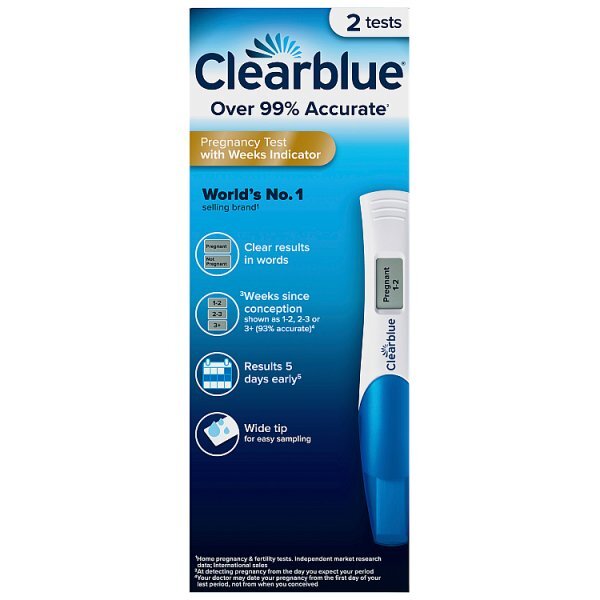 Clearblue Digital Weeks Indicator Pregnancy Test - 2 Tests