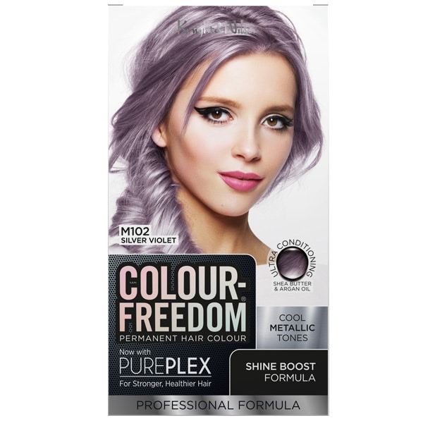 Colour Freedom Permanent Hair Colour. M102 Silver Violet.