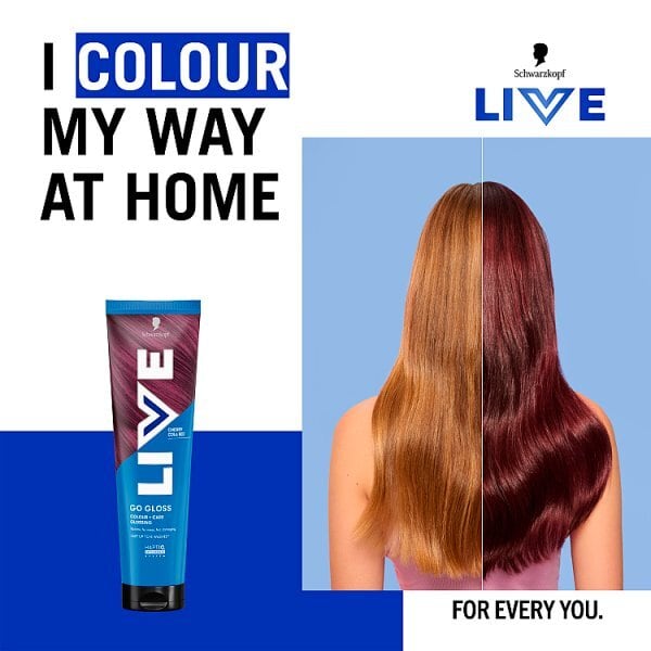 Schwarzkopf LIVE Cherry Cola Red Colour & Shine Hair Gloss