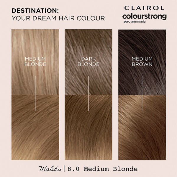 Clairol Colour Strong Zero Ammonia Hair Dye Medium Blonde