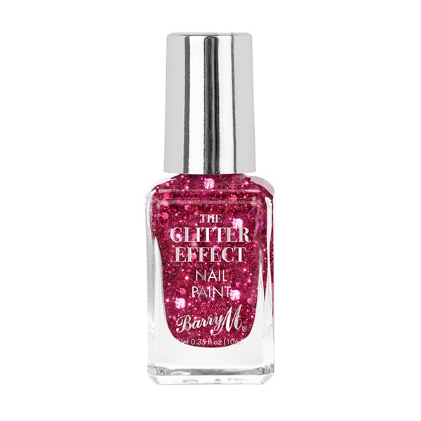 Barry M Glitter Effect Nail Paint - Fuschia Fiesta