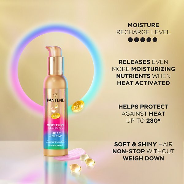 Pantene Pro-V Moisture Heat & Glow Leave-In Cream 135Ml