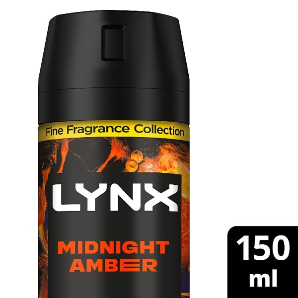 Lynx Fine Fragrance Collection Midnight Amber Premium Body Spray 150ml
