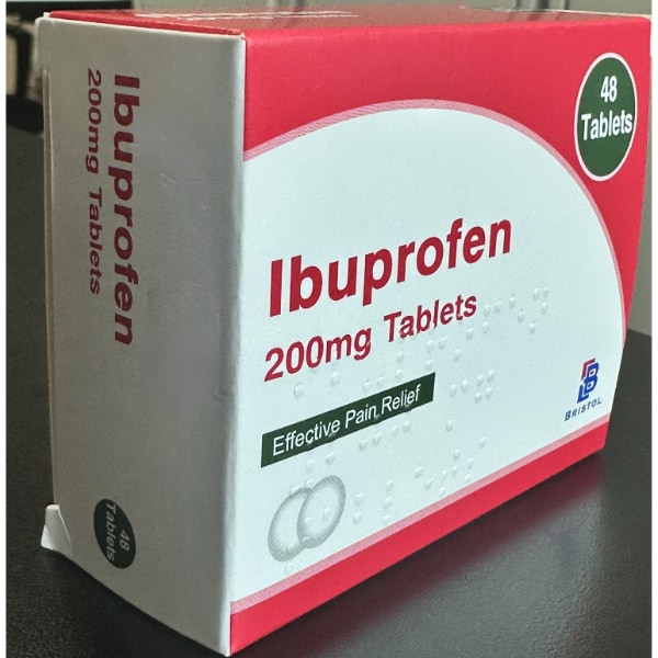 BRISTOL IBUPROFEN 200MG TABLETS 48S.