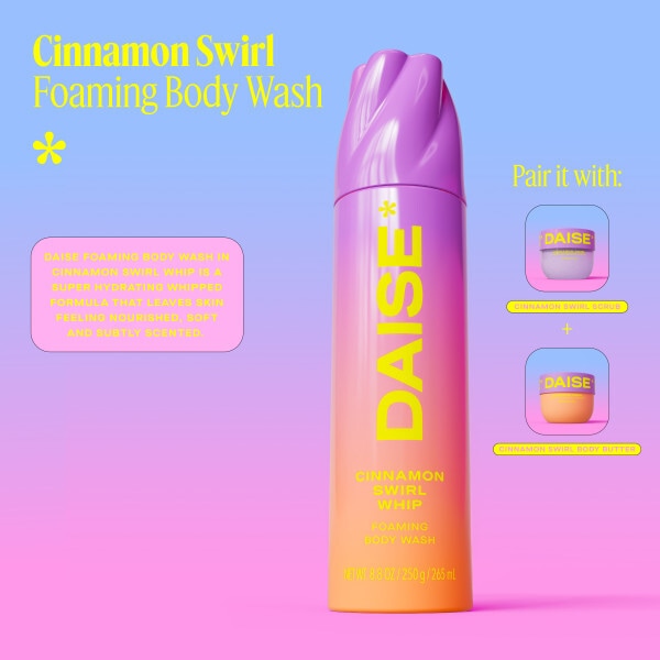 DAISE Foaming Body Wash Cinnamon Swirl, 265 ml