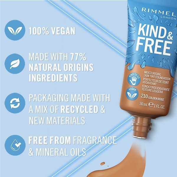 Rimmel Kind & Free Moisturising Foundation Golden Beige