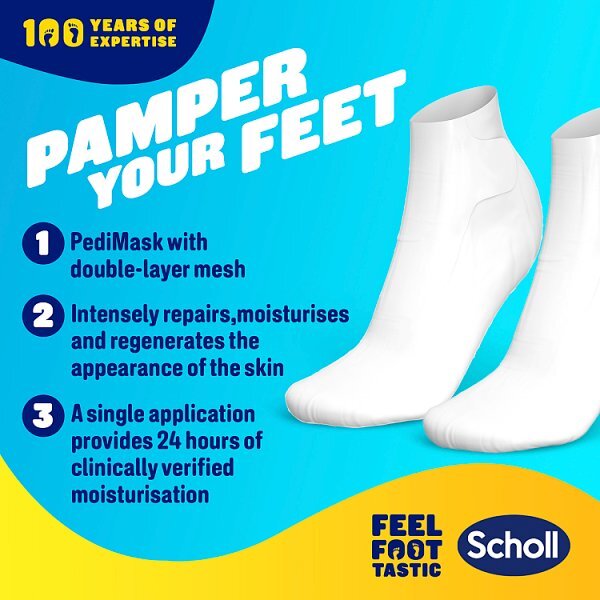 Scholl Foot Mask With Manuka Honey, Shea Butter & Urea