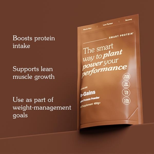 Smart Protein Ve-Gains Chocolate Vegan Protein Powder 480g