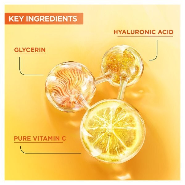 Garnier Targeted Anti Dark Spot Night Serum for Face 10% Pure Vitamin C & Hyaluronic Acid 30 ml