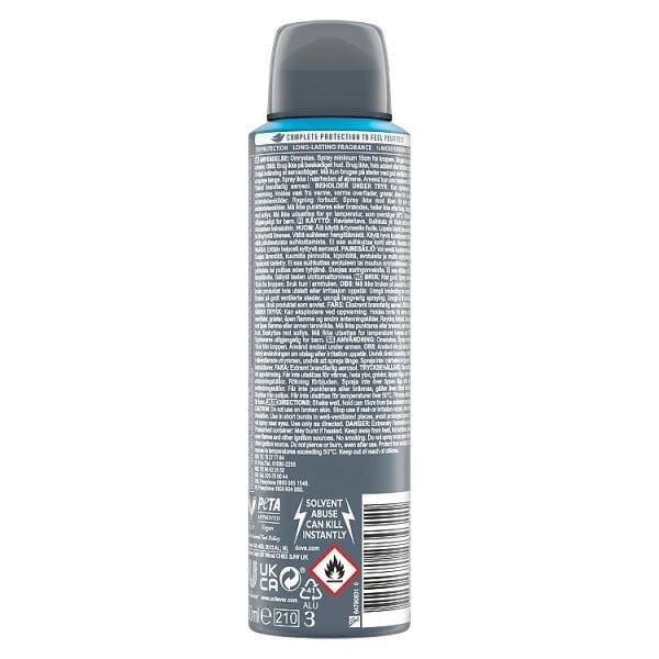 Dove Men+Care Advanced Clean Comfort Anti-Perspirant Aerosol 150 ml