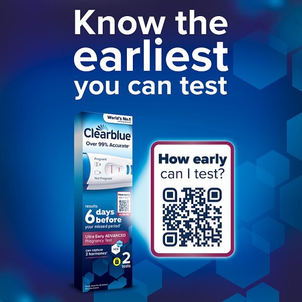 Clearblue Visual Early Advanced Stick Pregnancy 2Ct Csx30