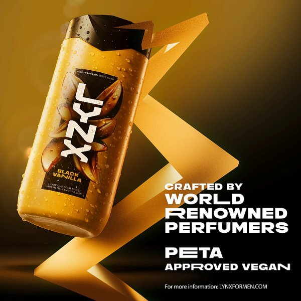Lynx Fine Fragrance Collection Black Vanilla Premium Body Wash 400 ml