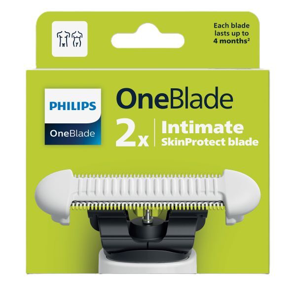 Philips OneBlade Intimate SkinProtect Blade 2 Pack