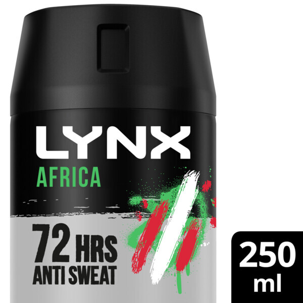 Lynx Antiperspirant Deodorant Aerosol Africa 250ml