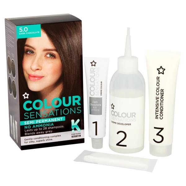 Superdrug Colour Sensations Hair Dye Dark Chocolate 5.0