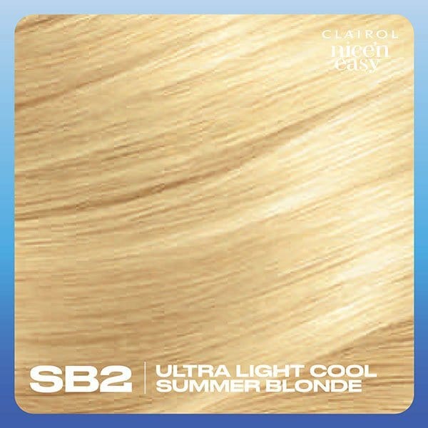 Clairol Nice'n Easy Hair Dye SB2 Ultra Light Summer Blonde