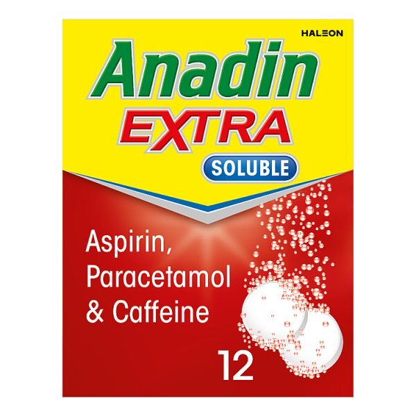 Anadin Extra Soluble Aspirin 12 Tablets