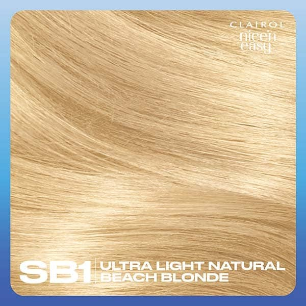 Clairol Nice'n Easy Hair Dye SB1 Ultra Light Beach Blonde