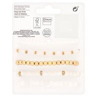 Superdrug Beaded White Bracelets 5pk