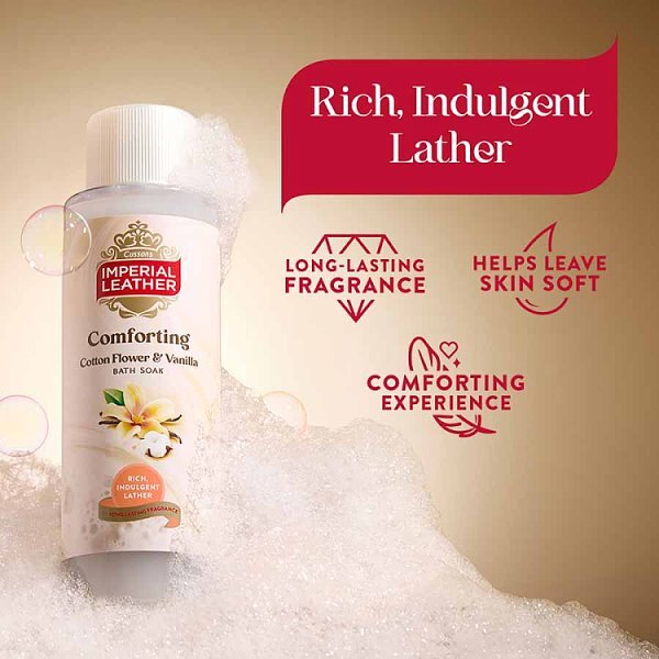 Imperial Leather Moisturising Bath Soak Cotton Vanilla 500ml