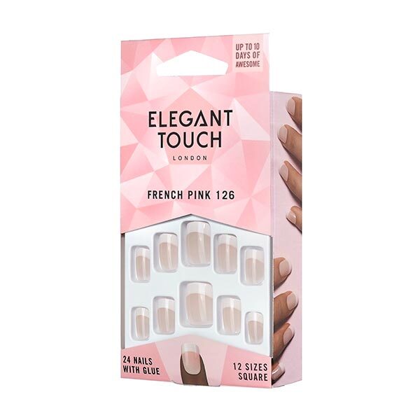 Elegant Touch French Nails - 126 Pink (S)