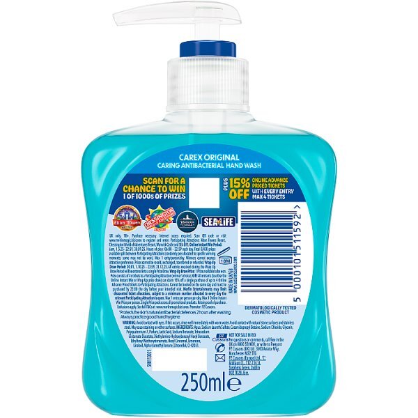 Carex Original Antibacterial Hand Wash 250ml