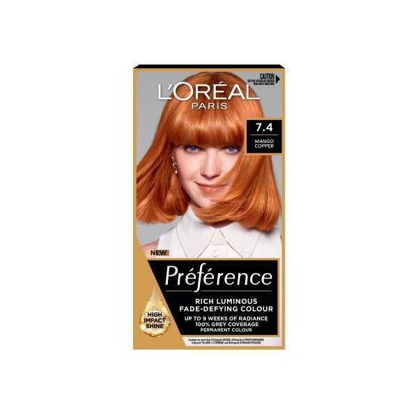 Preference Infinia P74 Mango Intense Copper Hair Dye