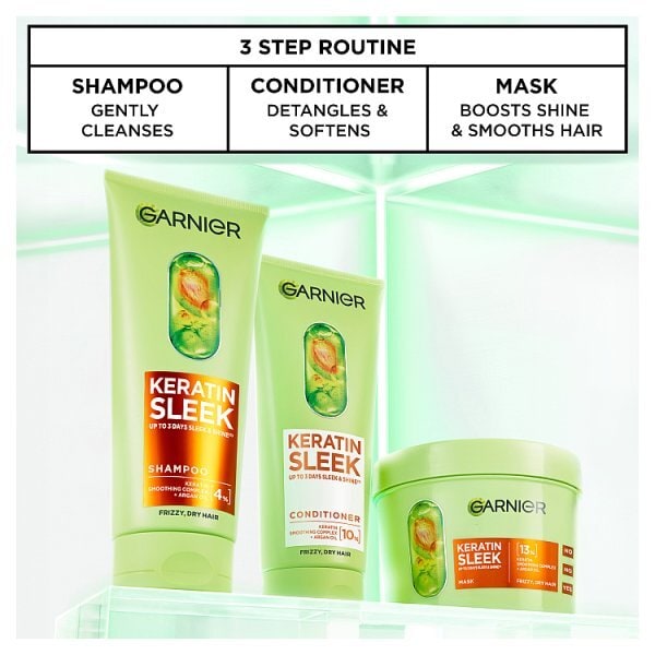 Garnier Keratin Sleek Conditioner 200Ml