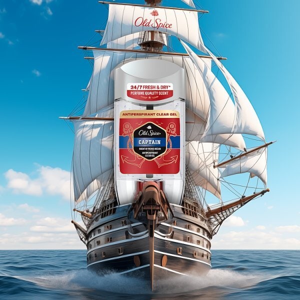 Old Spice Antiperspirant Clear Gel Captain 70Ml
