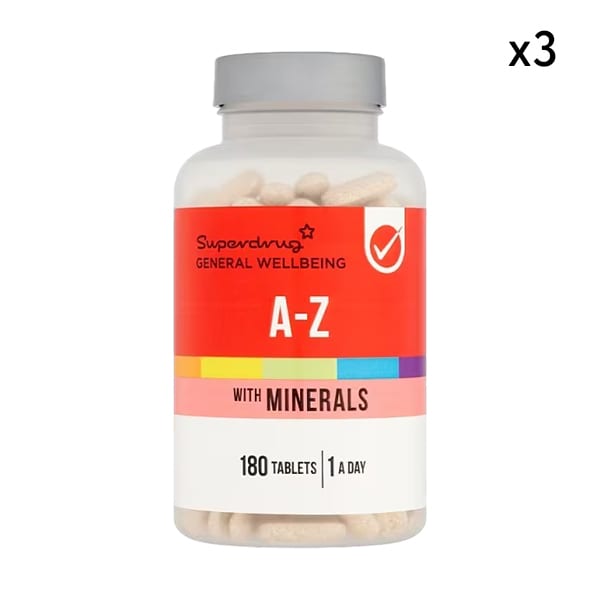 Superdrug A-Z Multivitamin Tablets 3 Packs Bundle