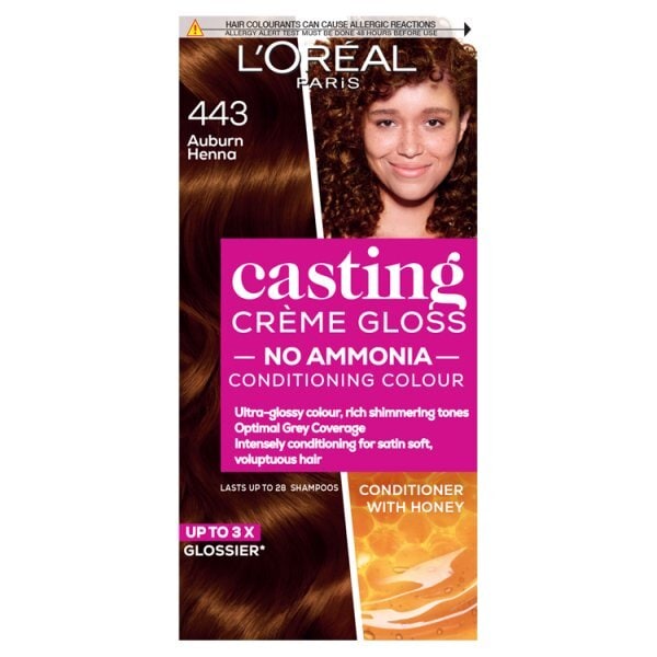 Casting Creme Gloss Permanent Hair Dye Auburn Henna 4.43
