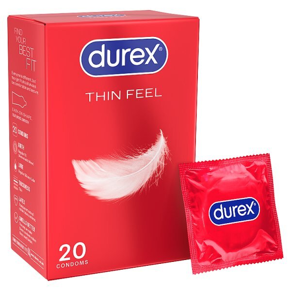 Durex Thin Feel Condoms Enhanced Sensitivity Regular Fit 20s