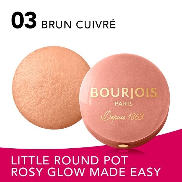 Bourjois Little Round Pot Blusher 03 Brun Cuirve