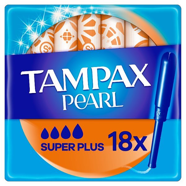 Tampax Pearl Super Plus Tampons With Applicator x18