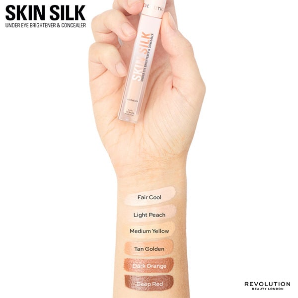 Revolution Skin Silk Brightener & Concealer Medium Yellow