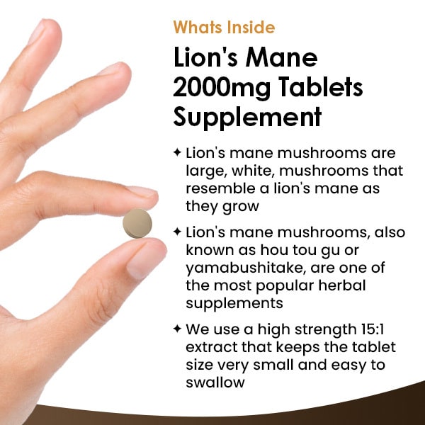 New Leaf Lions Mane Mushroom 2000mg