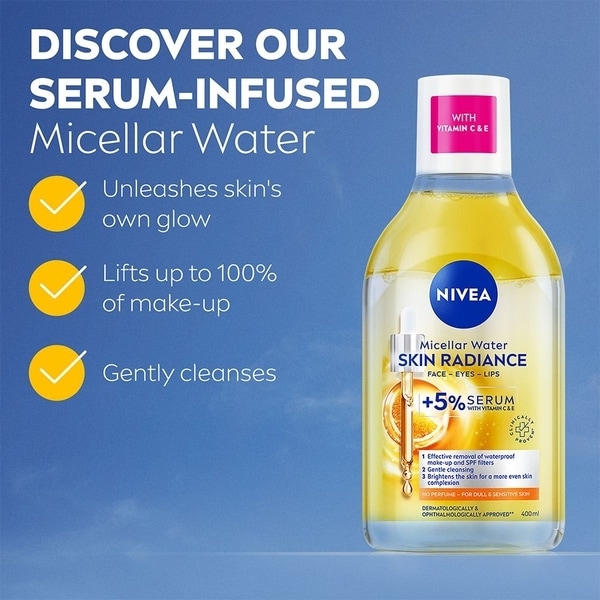 NIVEA Brightening Micellar Water +5% Serum 400ml
