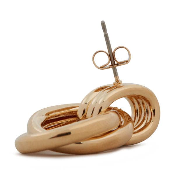 DNRPRICE Superdrug Gold Tone Triple Loop Stud