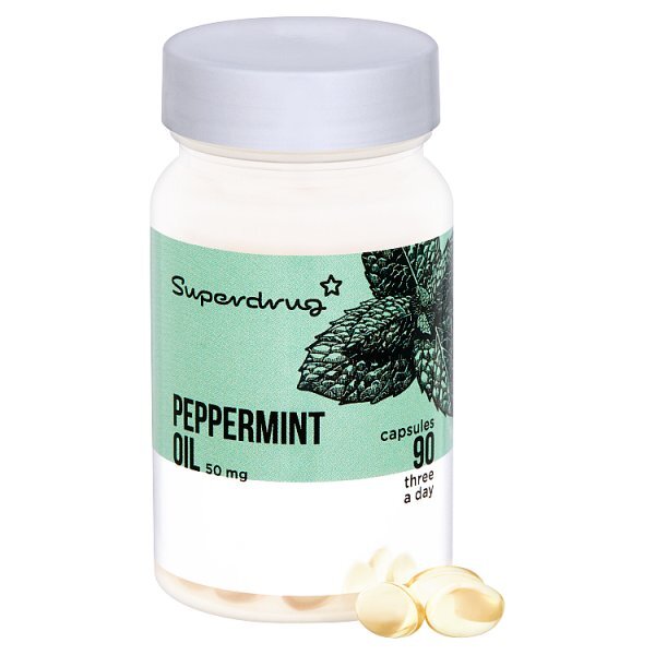Superdrug Peppermint Oil 50mg Capsules X 90