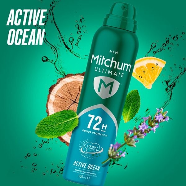 Mitchum Male Ultimate 72H Aerosol Active Ocean 250ml